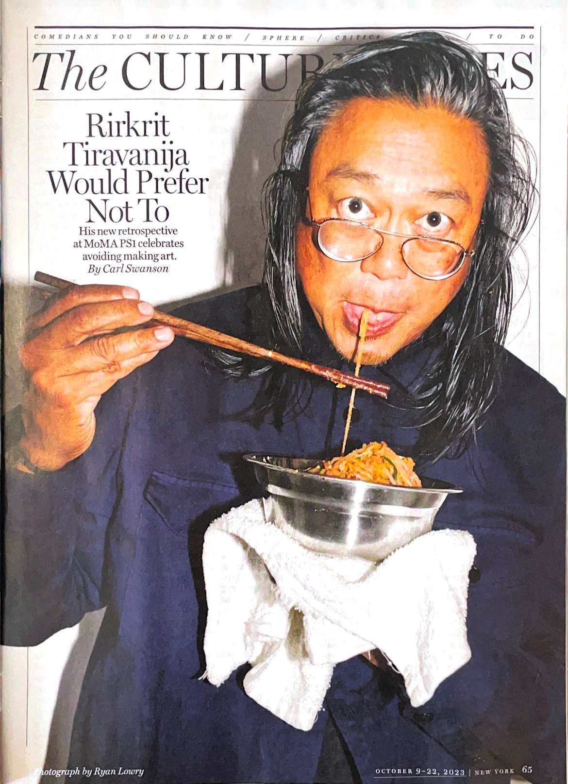 Rirkrit Tiravanija in New York Magazine