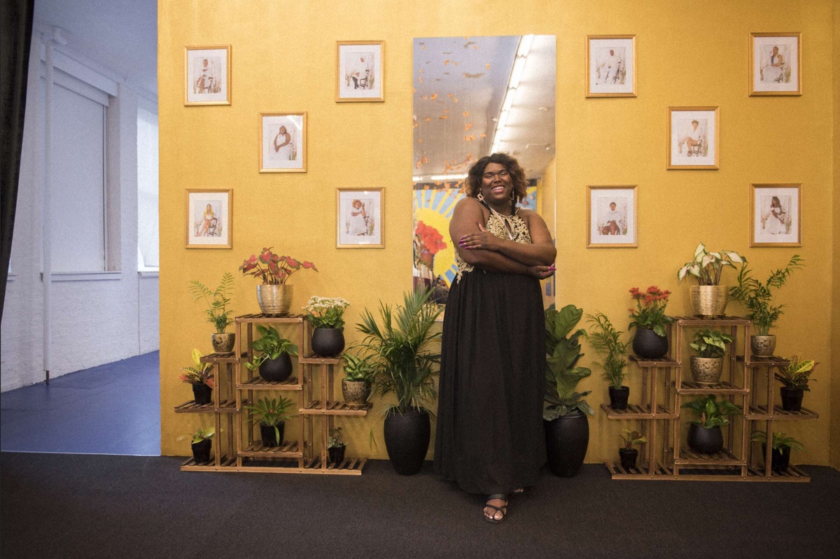 Qween Jean in Homeroom activation Black Trans Liberation. Photo: Ryan McGinley